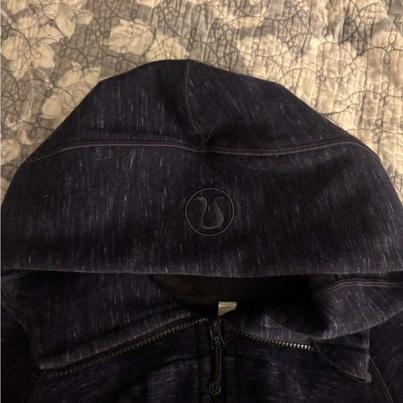 Lululemon Athletic Blue/Charcoal Thumb Hole Jacket - Picture 3 of 9